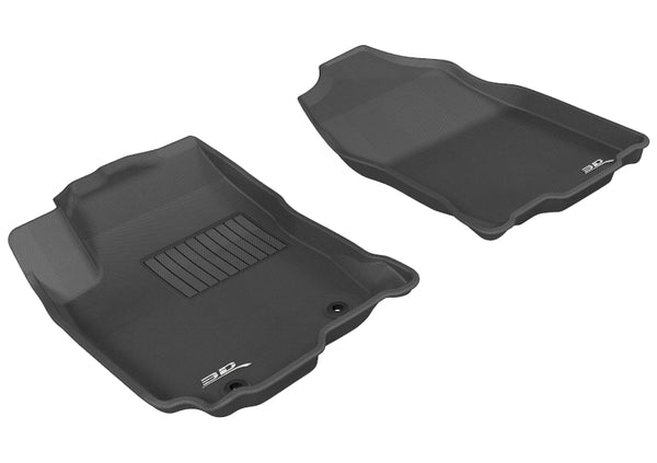 3D MAXpider 2013-2018 Toyota RAV4/RAV4 Hybrid Kagu 1st Row Floormat - Black - Bull Strap