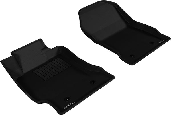 3D MAXpider 2013-2019 Toyota/Subaru/Scion FR-S Kagu 1st Row Floormat - Black - Bull Strap