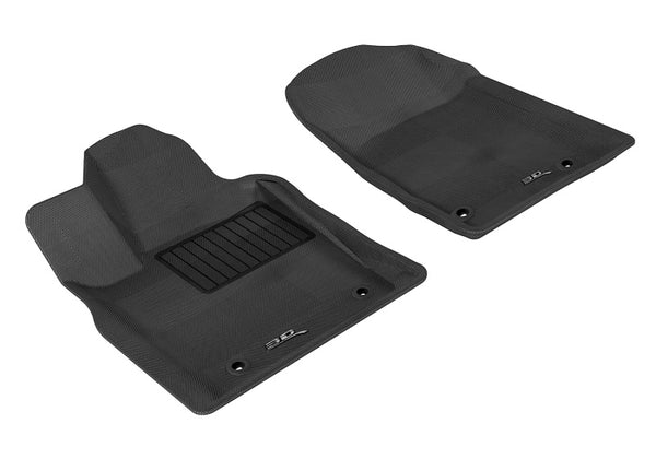3D MAXpider 2013-2020 Dodge/Jeep Grand Cherokee/Durango Kagu 1st Row Floormat - Black - Bull Strap