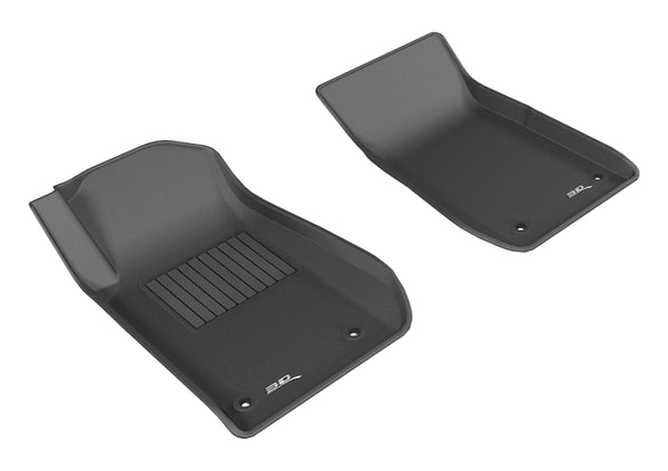 3D MAXpider 2014-2017 Chevrolet SS Kagu 1st Row Floormat - Black - Bull Strap