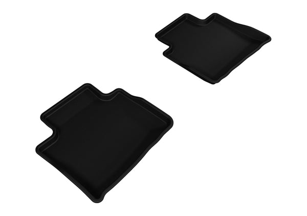 3D MAXpider 2014-2017 Chevrolet SS Kagu 2nd Row Floormats - Black - Bull Strap