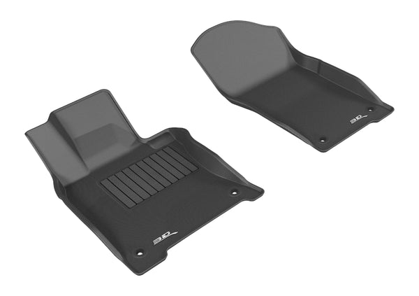 3D MAXpider 2014-2017 Infiniti Q50 Kagu 1st Row Floormat - Black - Bull Strap