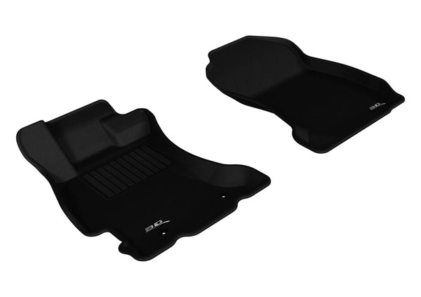 3D MAXpider 2014-2018 Subaru Forester Kagu 1st Row Floormat - Black - Bull Strap