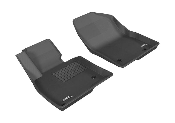 3D MAXpider 2014-2019 Mazda Mazda3/Mazda6 Kagu 1st Row Floormat - Black - Bull Strap