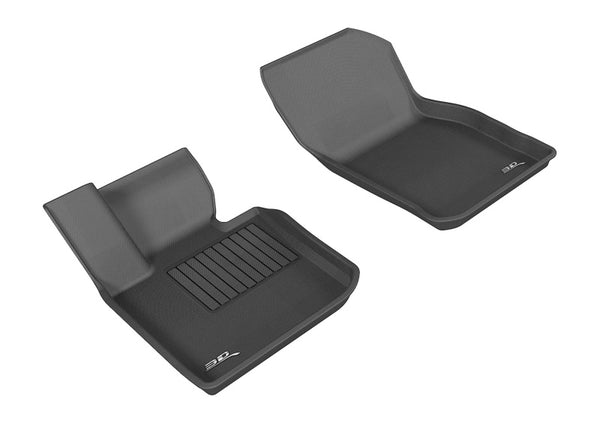 3D MAXpider 2014-2019 Mini Hardtop 2-Door/Convertible Kagu 1st Row Floormat - Black - Bull Strap