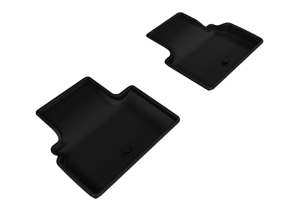 3D MAXpider 2014-2020 Infiniti Q50/Q60 Kagu 2nd Row Floormats - Black - Bull Strap