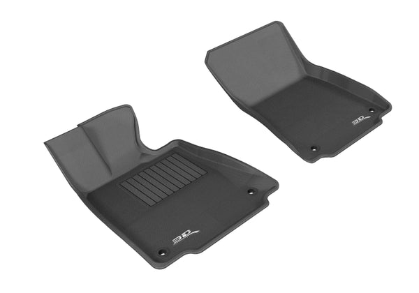 3D MAXpider 2014-2020 Lexus IS Kagu 1st Row Floormat - Black - Bull Strap