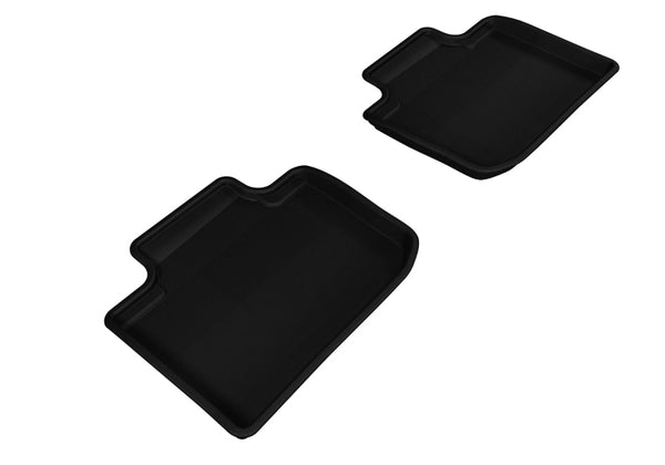 3D MAXpider 2014-2020 Lexus IS Kagu 2nd Row Floormats - Black - Bull Strap