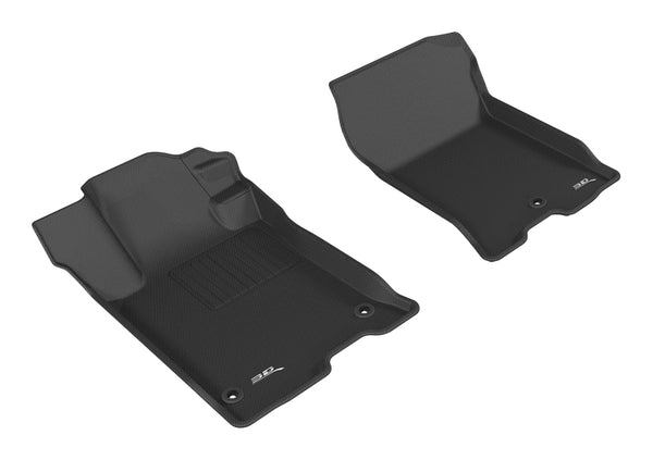 3D MAXpider 2015-2020 Acura TLX FWD Kagu 1st Row Floormat - Black - Bull Strap