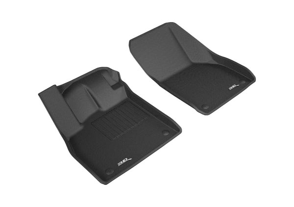 3D MAXpider 2016-2020 Audi Tt Kagu 1st Row Floormat - Black - Bull Strap