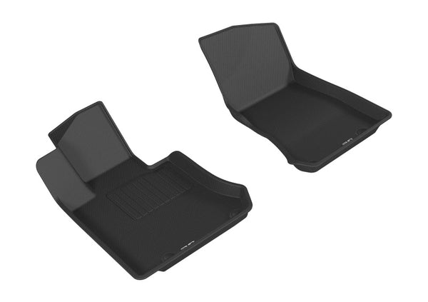 3D MAXpider 2016-2020 Mercedes-Benz GLC-Class X205 Kagu 1st Row Floormat - Black - Bull Strap