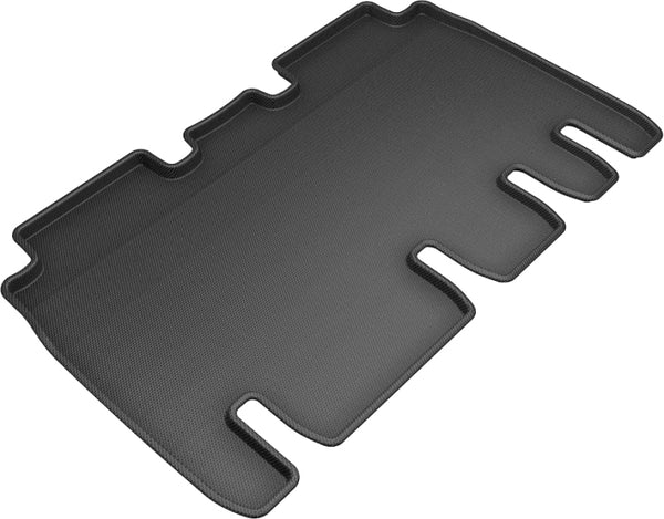 3D MAXpider 2016-2020 Tesla Model X Kagu 2nd Row Floormats - Black - Bull Strap