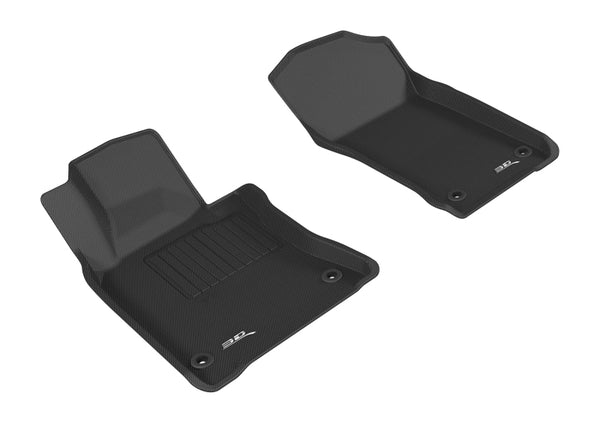 3D MAXpider 2017-2019 Infiniti Q60 Kagu 1st Row Floormat - Black - Bull Strap