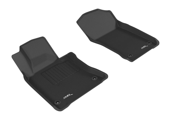 3D MAXpider 2017-2019 Infiniti Q60 Kagu 1st Row Floormat - Black - Bull Strap