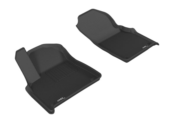 3D MAXpider 2017-2020 Audi Q7/Q8 Kagu 1st Row Floormat - Black - Bull Strap