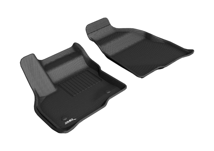 3D MAXpider 2017-2020 Chevrolet Bolt Ev Kagu 1st Row Floormat - Black - Bull Strap