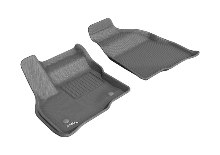 3D MAXpider 2017-2020 Chevrolet Bolt Ev Kagu 1st Row Floormat - Gray - Bull Strap
