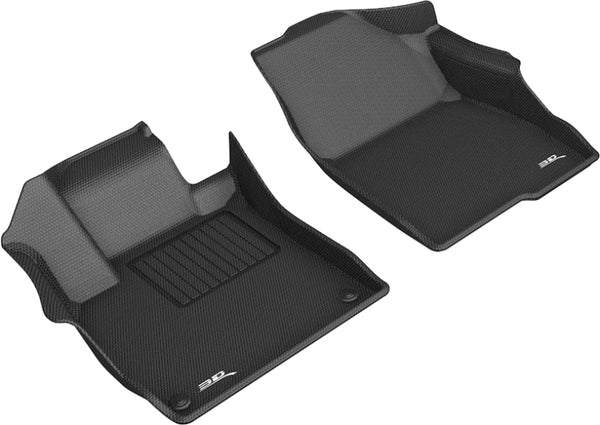 3D MAXpider 2018-2020 Honda Accord Kagu 1st Row Floormat - Black - Bull Strap
