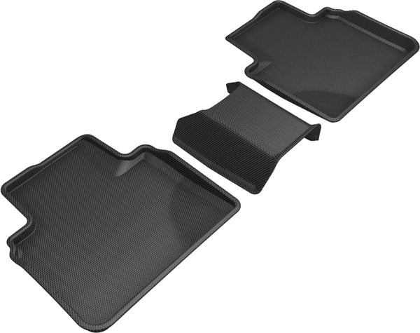 3D MAXpider 2018-2020 Honda Accord Kagu 2nd Row Floormats - Black - Bull Strap