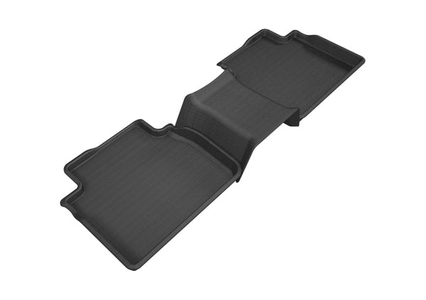 3D MAXpider 2018-2020 Toyota Camry Kagu 2nd Row Floormats - Black - Bull Strap