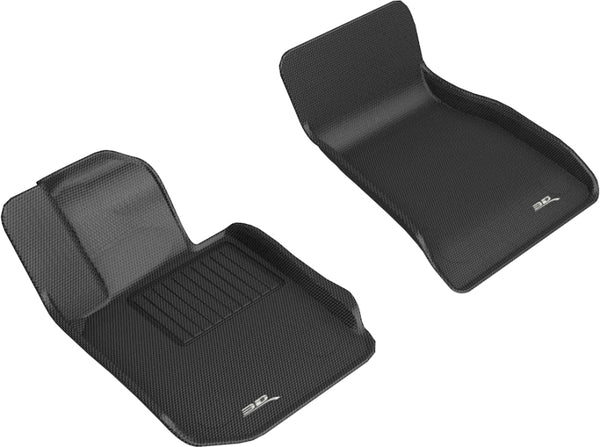 3D MAXpider 2019-2020 BMW 3 Series (G20) Kagu 1st Row Floormat - Black - Bull Strap