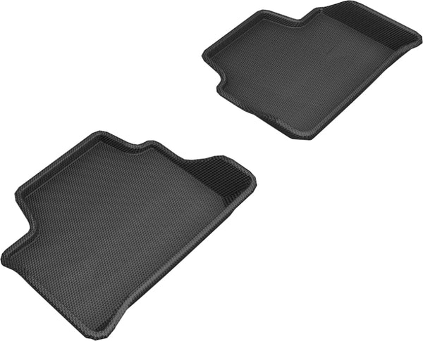 3D MAXpider 2019-2020 BMW 3 Series (G20) Kagu 2nd Row Floormats - Black - Bull Strap