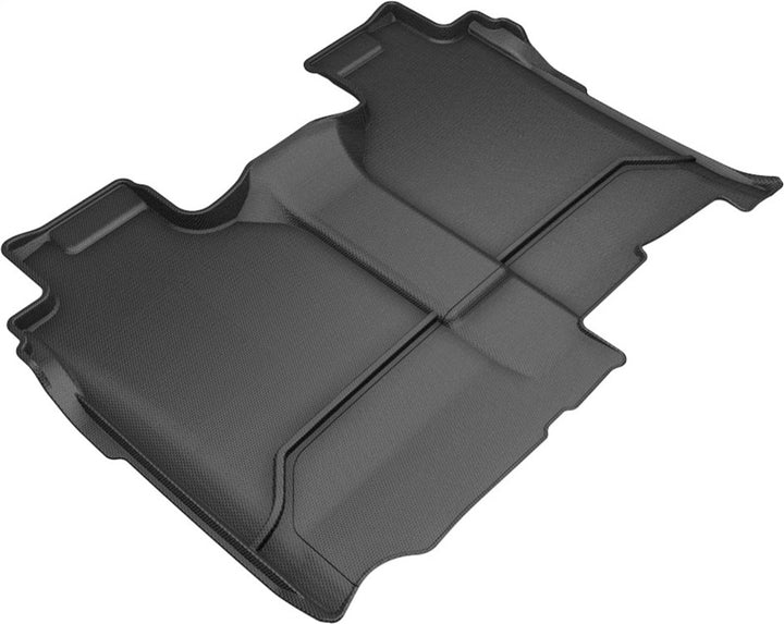 3D MAXpider 2019-2020 GMC/Chevrolet Sierra 1500/Silverado 1500 Kagu 2nd Row Floormats - Black - Bull Strap
