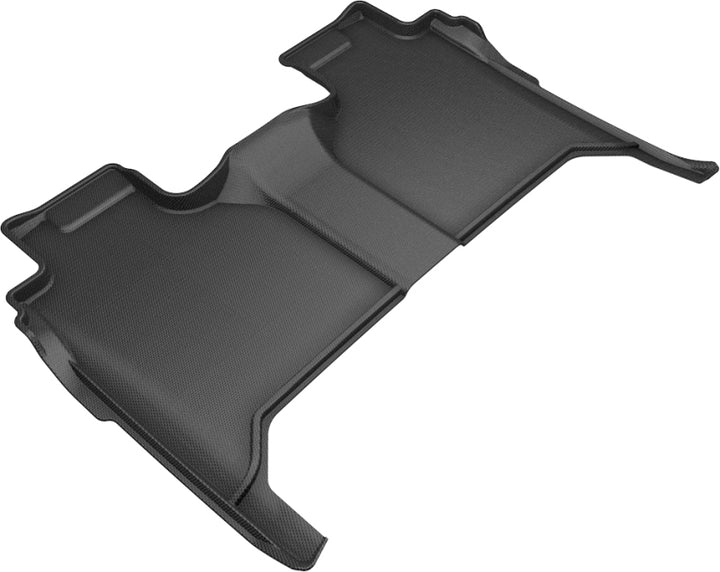 3D MAXpider 2019-2020 GMC/Chevrolet Sierra 1500/Silverado 1500 Kagu 2nd Row Floormats - Black - Bull Strap