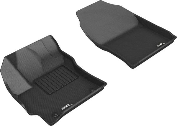 3D MAXpider 2019-2020 Toyota Corolla Hatchback Kagu 1st Row Floormats - Black - Bull Strap