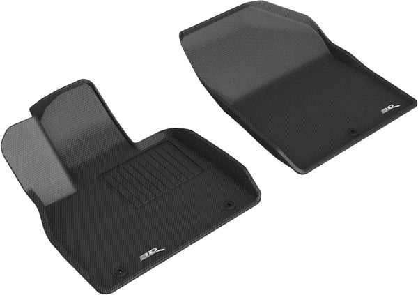 3D MAXpider 2020 Hyundai Palisade Kagu 1st Row Floormat - Black - Bull Strap