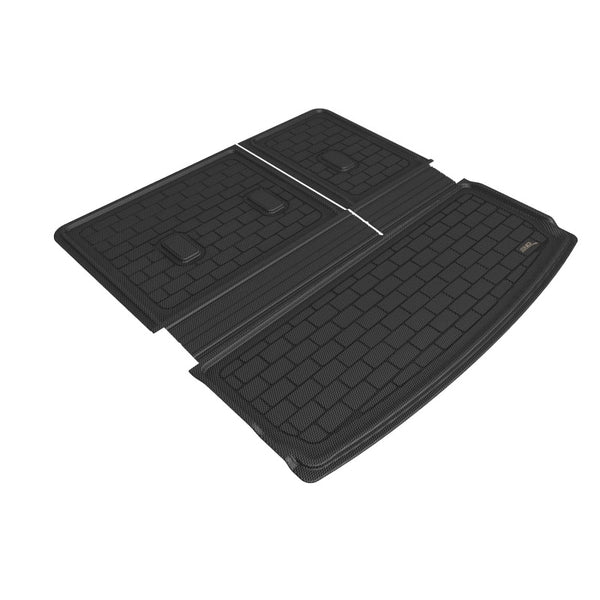 3D MAXpider 2021 Chevrolet Tahoe / GMC Yukon Behind R3 Seatback Protector Cargo Liner - Black - Bull Strap