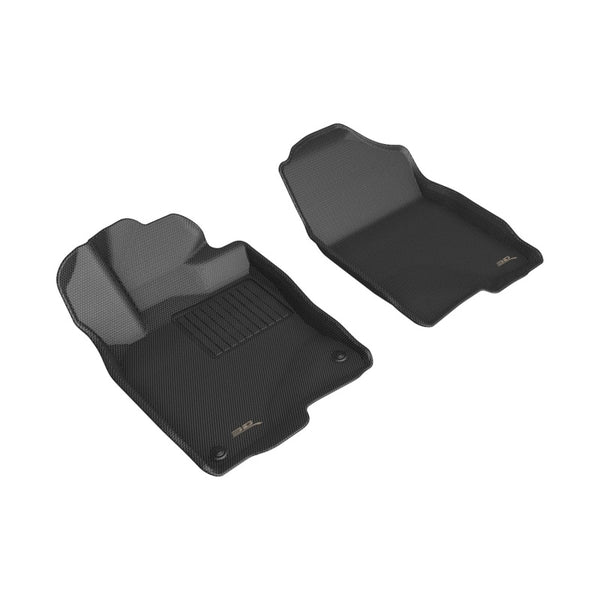 3D MAXpider 2022 Honda Civic Kagu 1st Row Floormat - Black - Bull Strap