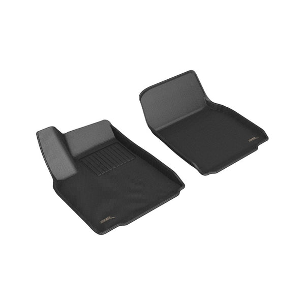 3D MAXpider 2022 Tesla Model X Kagu 1st Row Floormat - Black - Bull Strap