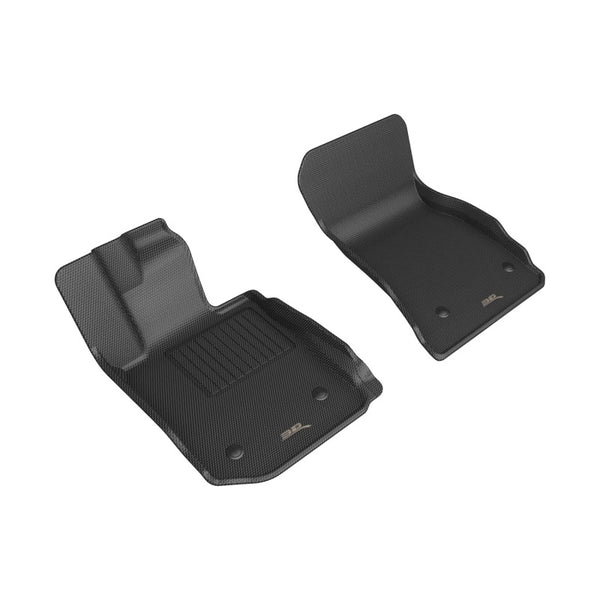 3D MAXpider 22-23 BMW 2 Series Coupe A/T Only KAGU 1st Row Floor Mats - Black - Bull Strap