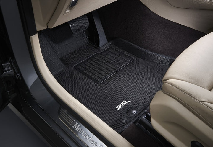 3D MAXpider 22-23 BMW 2 Series Coupe A/T Only KAGU 1st Row Floor Mats - Black - Bull Strap