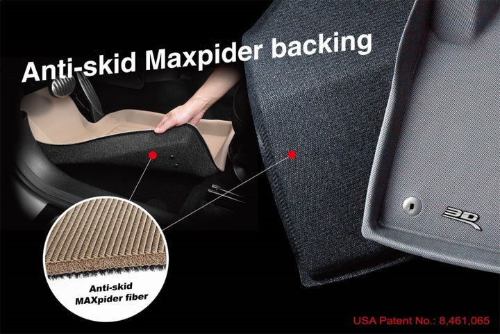 3D Maxpider 16-23 Mazda CX-9 7-Seat Maxtrac Black R1 R2 R3 - Bull Strap