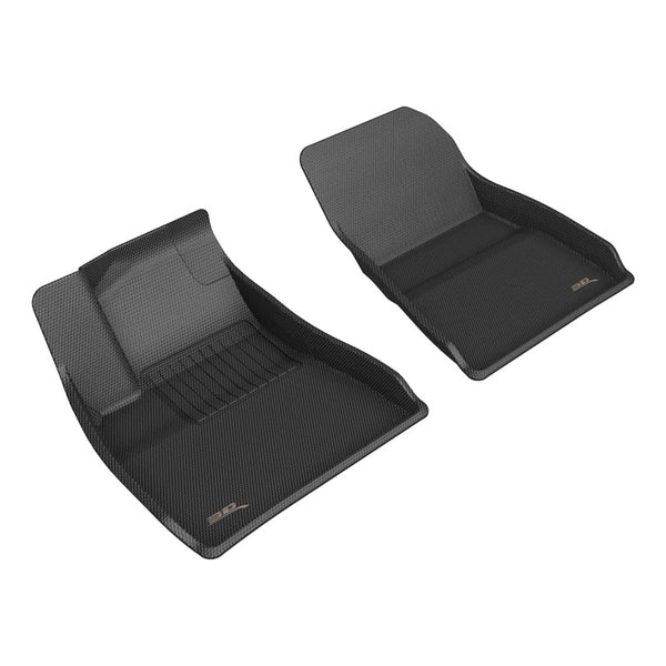 3D MAXpider 2024+ Tesla Model 3 Kagu 1st Row Floormat - Black - Bull Strap