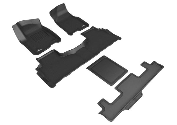 3D MAXpider 21-24 Chevrolet Tahoe 7-Seat Kagu Black R1 R2 R3 - Bull Strap