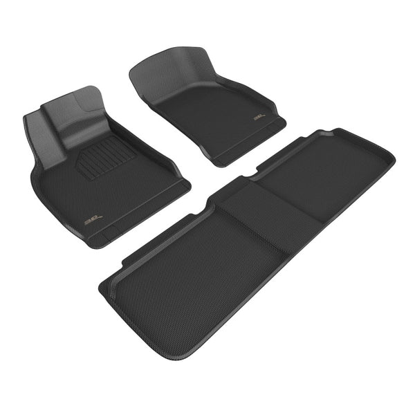 3D MAXpider 22-23 Lucid Air Kagu Floor Mat- Black R1 R2 - Bull Strap