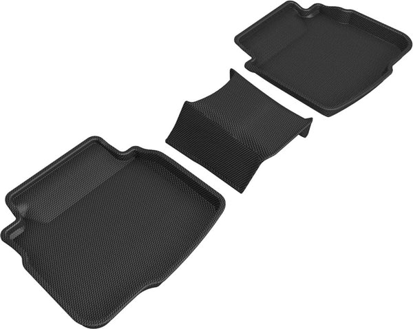 3D MAXpider Custom Fit Kagu Floor Mat For 20-22 Subaru Legacy / Outback - 2nd Row (Black) - Bull Strap
