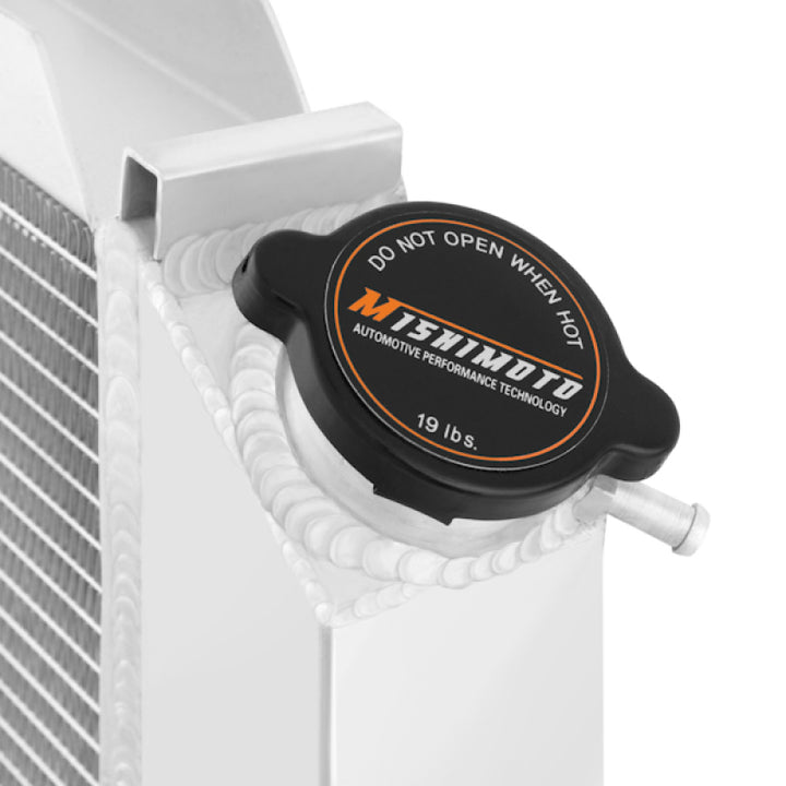 Mishimoto 79-93 Ford Mustang Manual Aluminum Radiator - Bull Strap