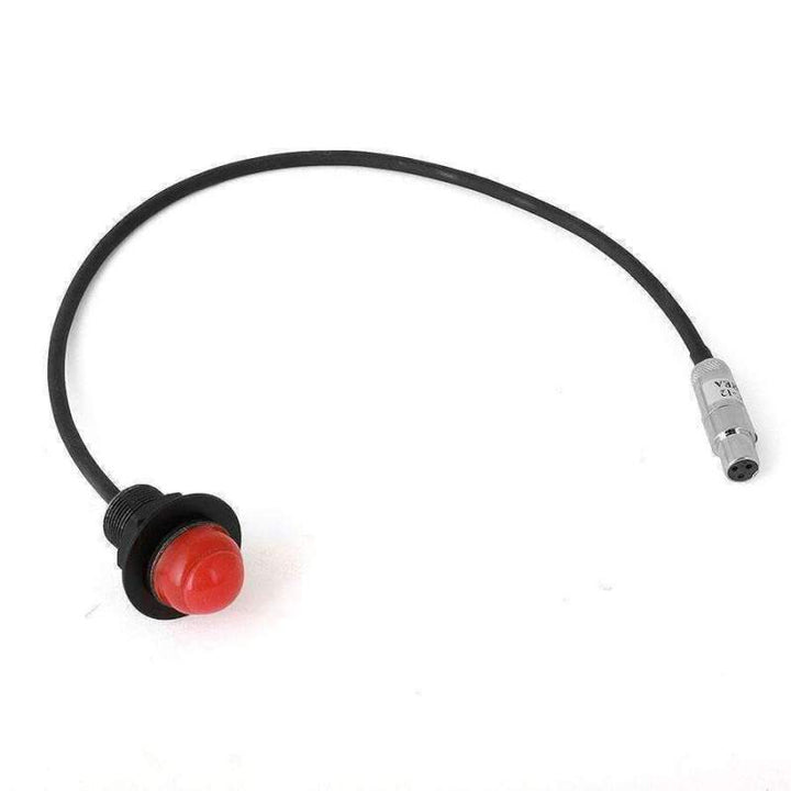 Rugged Radios Hole Mount Push to Talk Cable (PTT) with 12 Straight Cord for Intercoms - Bull Strap