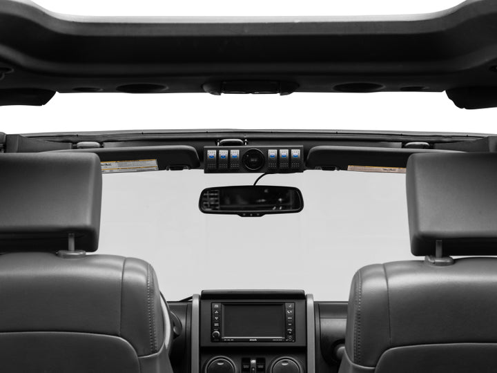 Raxiom 07-18 Jeep Wrangler JK Control Box w/ Switch Panel - Bull Strap