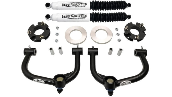Tuff Country 21-22 Ford F-150 4x4 3in Front Lift Kit w/Ball Joint Upper Control Arms and Shocks - Bull Strap