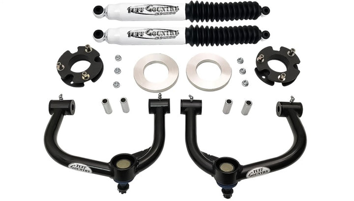 Tuff Country 21-22 Ford F-150 4x4 3in Front Lift Kit w/Ball Joint Upper Control Arms and Shocks - Bull Strap