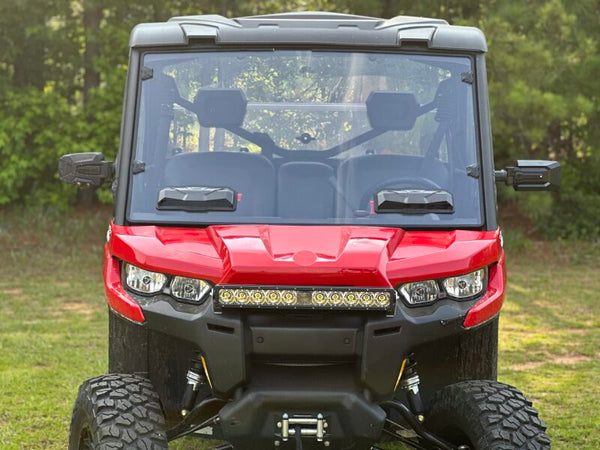 Seizmik 16-23 Can Am Defender HD5-HD10/MAX Tool-Less Windshield Vented HC - Bull Strap