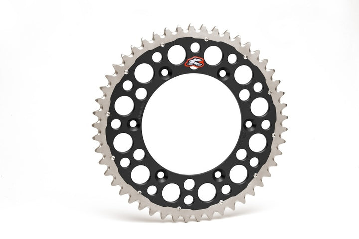 Renthal 96-17 Honda CRF 230F/ CR250R/ CRF450R Rear Twinring - Black 520-50P Teeth - Bull Strap