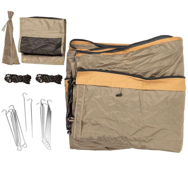 ARB Dlxe Awn Room W/Flr 2.5M98Lg 2500X2500mm 98X98In - Bull Strap