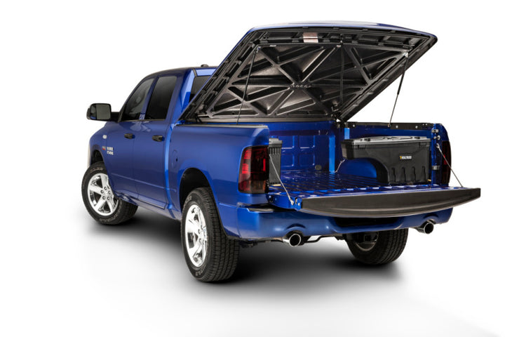 UnderCover 17-20 Ford F-250/F-350 Passengers Side Swing Case - Black Smooth - Bull Strap