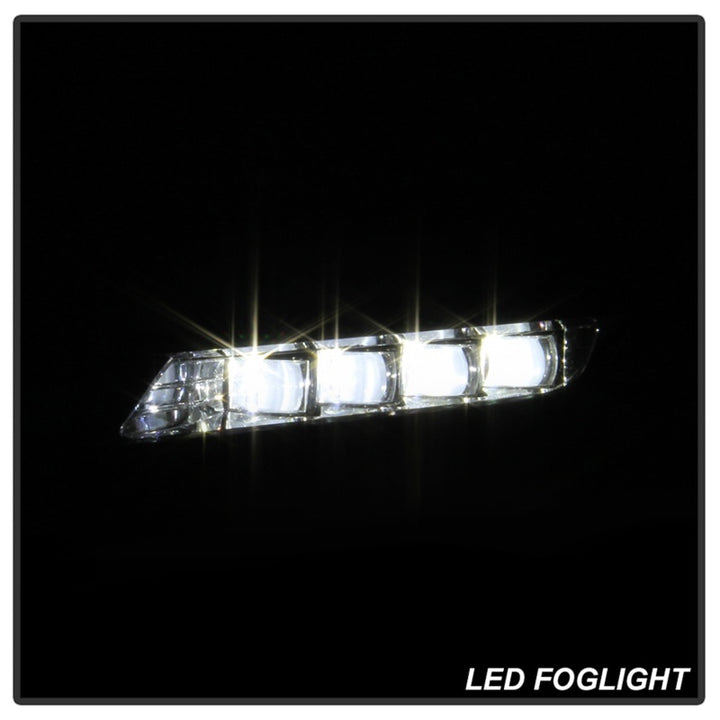 Spyder 18-19 Honda Accord Sedan OEM LED Fog Lights w/OEM Fit Switch - Clear (FL-HA2018-4D-LED-C) - Bull Strap
